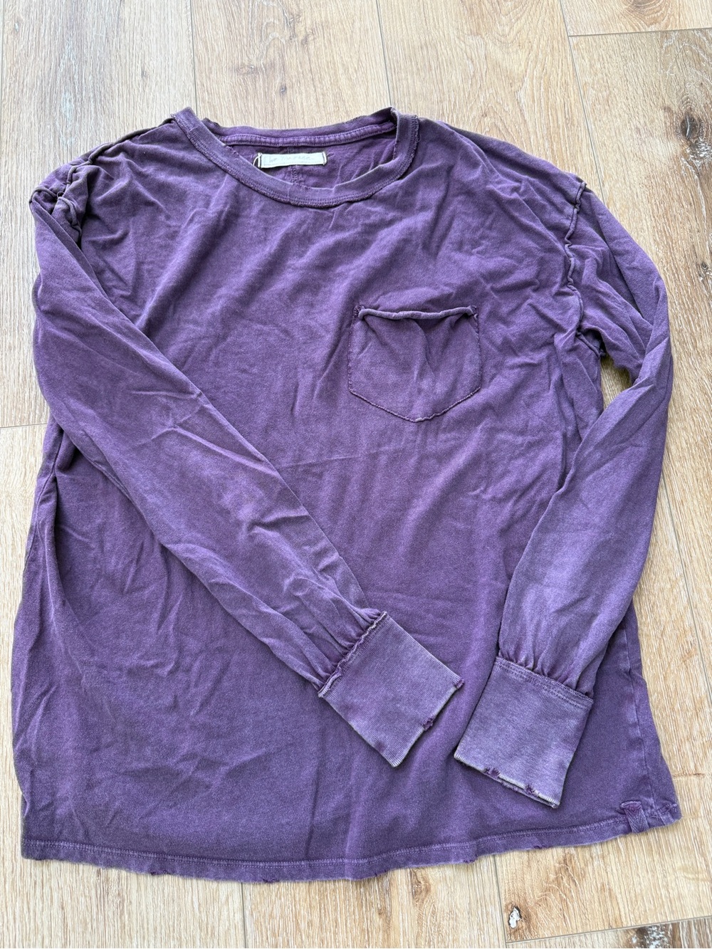 Free People - We the Free Long-Sleeve Pocket Tee - Purple